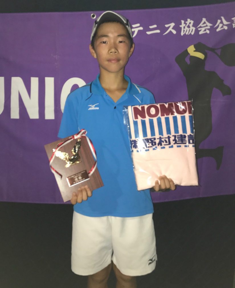 栗原 颯友 野村建設高崎オープンジュニア U14 G4C 優勝｜H・Y・S 和光/朝霞/新座のテニススクール